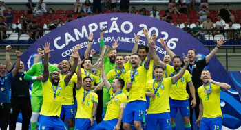 Brasil bate Argentina e conquista 12º título na Copa América de Futsal