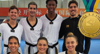 Brasil é tricampeão na Copa do Mundo por equipes de taekwondo na China