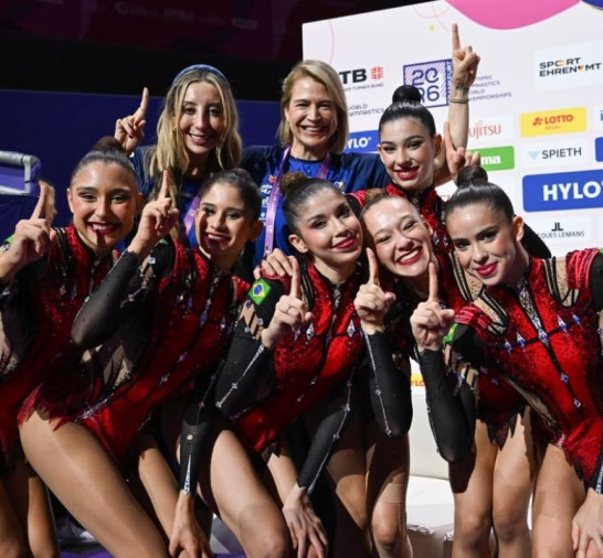 Brasil faz história e leva dois ouros no Mundial de ginástica rítmica