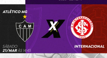 Brasileirão Feminino: TV Brasil exibe Atlético-MG x Inter no sábado