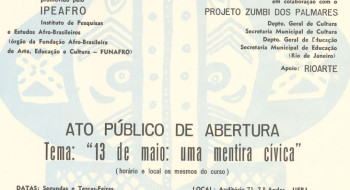 Cartazes históricos do movimento negro serão digitalizados e expostos