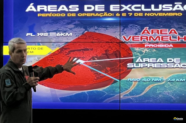 Cúpula de líderes da COP30 terá restrição de voos, caças e anti-drones