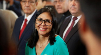 Delcy agradece a Lula e ao povo brasileiro por apoio e solidariedade