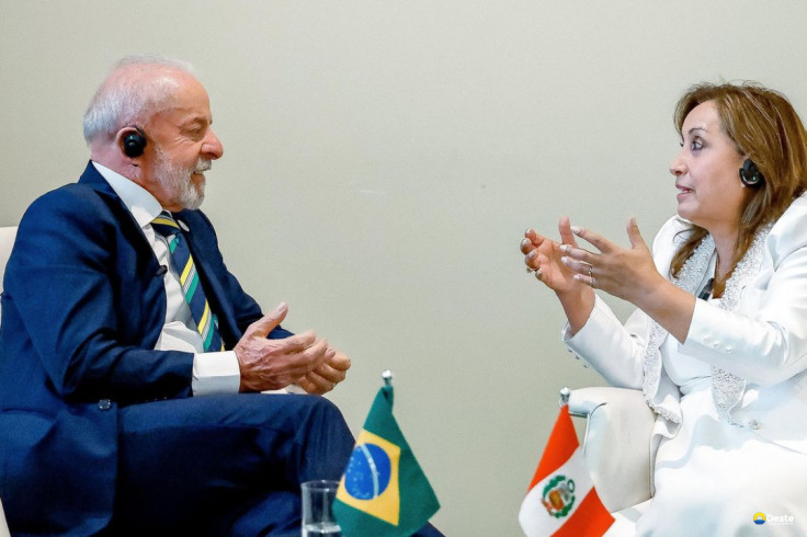 Em Nova York, Lula se reúne com Dina Boluarte, presidenta do Peru