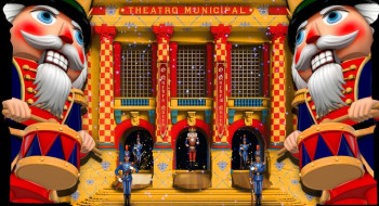 Fachada do Theatro Municipal do Rio vai mostrar O Quebras Nozes