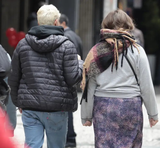 Frente fria associada a ciclone baixa temperatura no Sul do país