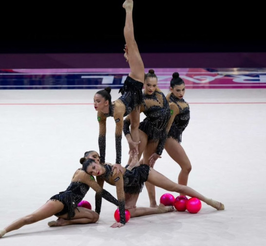 Ginástica rítmica: Brasil é bronze e garante vaga em Los Angeles 2028