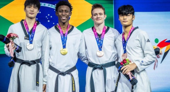 Henrique Marques conquista 2º ouro brasileiro no Mundial de Taekwondo