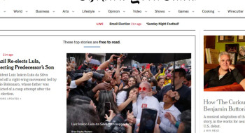 Imprensa internacional destaca vitória histórica de Lula