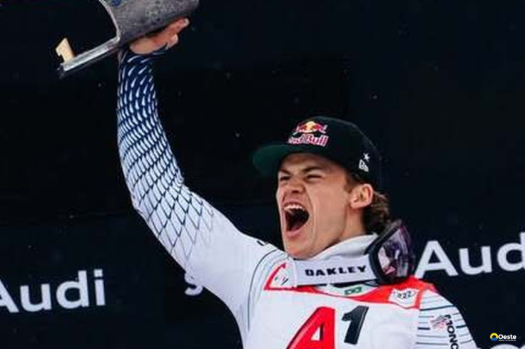 Lucas Pinheiro abre temporada com ouro em slalom gigante na Áustria