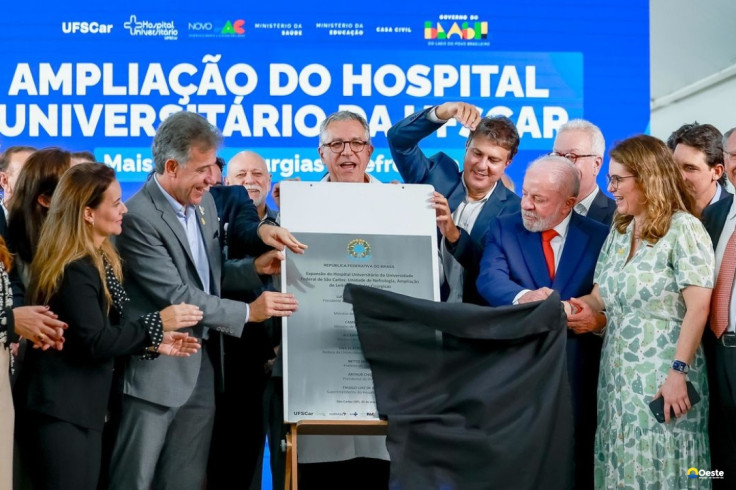 Lula inaugura novas áreas de hospital universitário de São Carlos