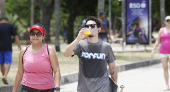 Natal tem sol forte e calor de até 40°C no Rio de Janeiro