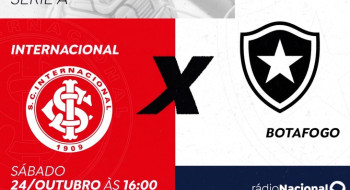 Rádio Nacional transmite neste sábado Internacional x Botafogo