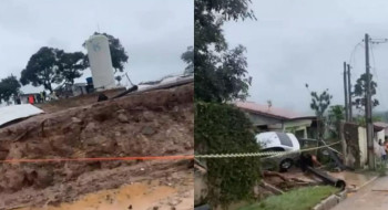 Rompimento de reservatório da Sabesp provoca uma morte em Mairiporã