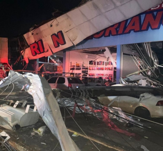 RS: Defesa Civil confirma uma morte e cinco feridos após ciclone bomba