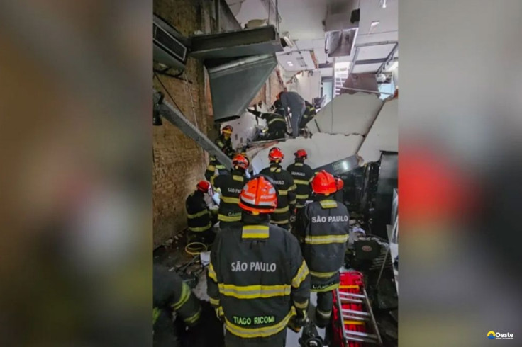 Uma pessoa morre após desabamento de teto de restaurante em SP